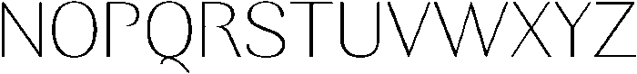 Rundale ThinSemiExpanded otf (100) Font UPPERCASE