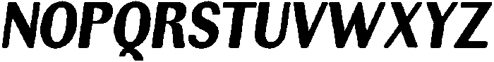 RundaleRound BlackCondIta otf (900) Font UPPERCASE