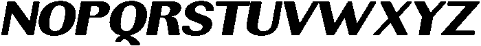 RundaleRound BlackExpIta otf (900) Font UPPERCASE