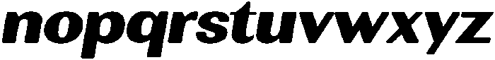 RundaleRound BlackExpIta otf (900) Font LOWERCASE