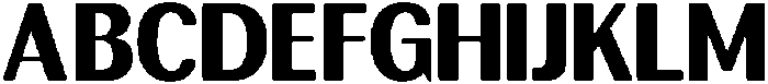 RundaleRound BlackSemCond otf (900) Font UPPERCASE