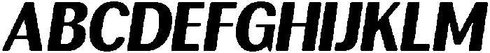 RundaleRound BlackSemCondIta otf (900) Font UPPERCASE