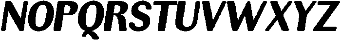 RundaleRound BlackSemCondIta otf (900) Font UPPERCASE