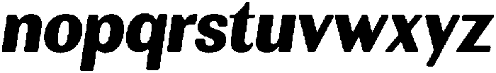 RundaleRound BlackSemCondIta otf (900) Font LOWERCASE