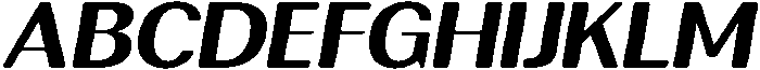 RundaleRound BoldExpIta otf (700) Font UPPERCASE
