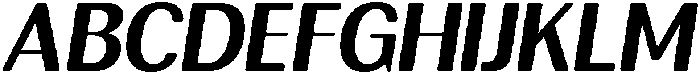 RundaleRound-BoldItalic otf (700) Font UPPERCASE