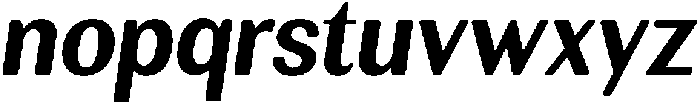 RundaleRound BoldSemCondIta otf (700) Font LOWERCASE
