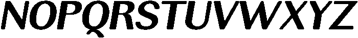 RundaleRound BoldSemExpIta otf (700) Font UPPERCASE