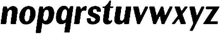 RundaleRound ExtBdCondIta otf (400) Font LOWERCASE