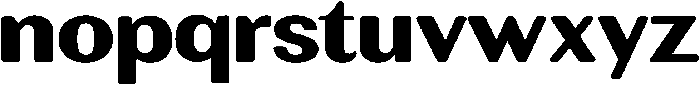 RundaleRound ExtBdExp otf (700) Font LOWERCASE