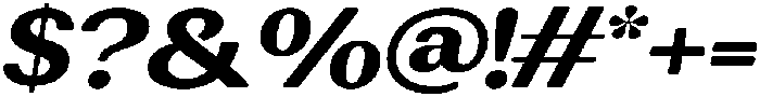 RundaleRound ExtBdExpIta otf (400) Font OTHER CHARS