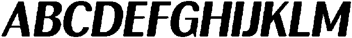 RundaleRound ExtBdSemCondIta otf (400) Font UPPERCASE