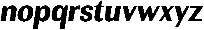 RundaleRound ExtBdSemCondIta otf (400) Font LOWERCASE