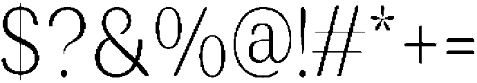 RundaleRound ExtLtCond otf (200) Font OTHER CHARS