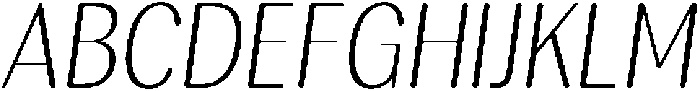 RundaleRound ExtLtCondIta otf (400) Font UPPERCASE