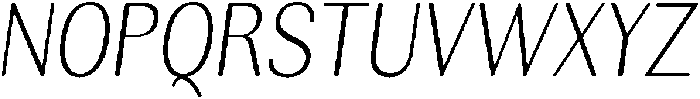 RundaleRound ExtLtCondIta otf (400) Font UPPERCASE