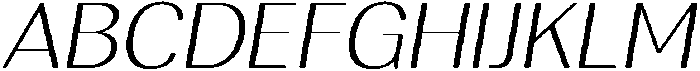 RundaleRound ExtLtExpIta otf (400) Font UPPERCASE