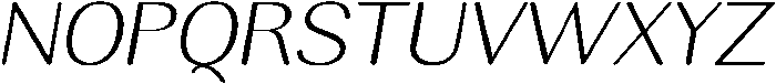 RundaleRound ExtLtExpIta otf (400) Font UPPERCASE