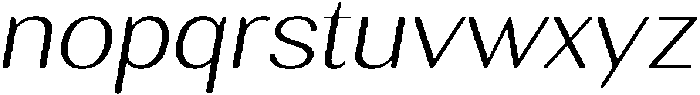 RundaleRound ExtLtExpIta otf (400) Font LOWERCASE