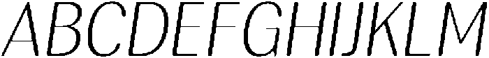 RundaleRound ExtLtSemCondIta otf (400) Font UPPERCASE