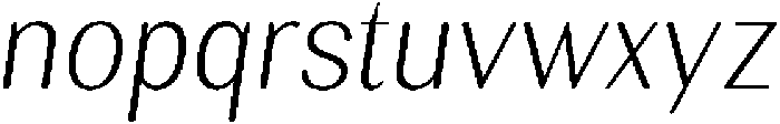 RundaleRound ExtLtSemCondIta otf (400) Font LOWERCASE