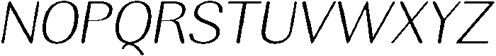 RundaleRound ExtLtSemExpIta otf (400) Font UPPERCASE