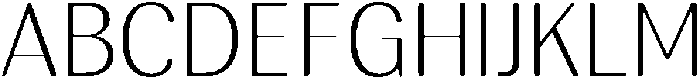 RundaleRound ExtraLight otf (200) Font UPPERCASE