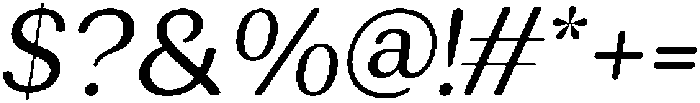 RundaleRound-Italic otf (400) Font OTHER CHARS