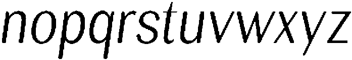 RundaleRound LightCondIta otf (300) Font LOWERCASE