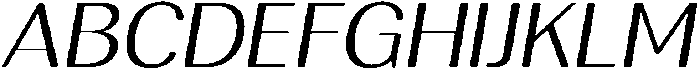 RundaleRound LightExpIta otf (300) Font UPPERCASE