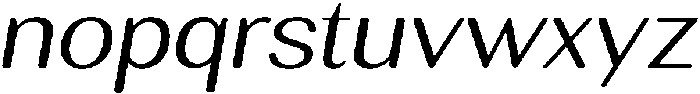 RundaleRound LightExpIta otf (300) Font LOWERCASE