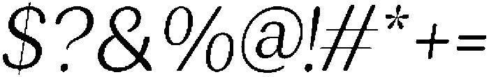 RundaleRound LightSemCondIta otf (300) Font OTHER CHARS