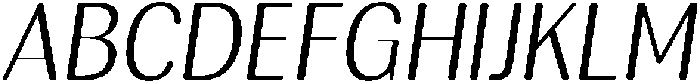 RundaleRound LightSemCondIta otf (300) Font UPPERCASE