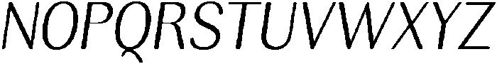 RundaleRound LightSemCondIta otf (300) Font UPPERCASE