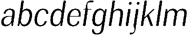 RundaleRound LightSemCondIta otf (300) FONT