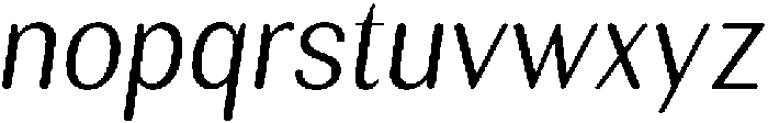 RundaleRound LightSemCondIta otf (300) Font LOWERCASE