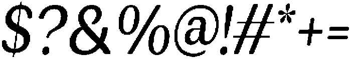 RundaleRound MedCondIta otf (500) Font OTHER CHARS