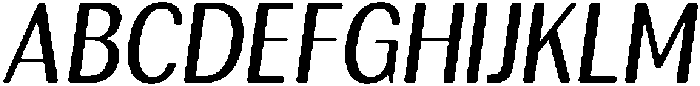 RundaleRound MedCondIta otf (500) Font UPPERCASE