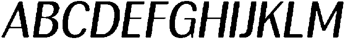 RundaleRound MedSemCondIta otf (400) Font UPPERCASE