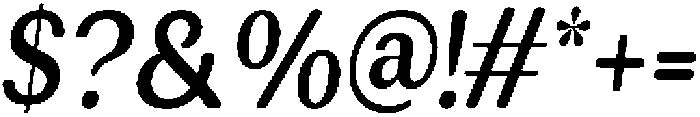 RundaleRound SemBdCondIta otf (400) Font OTHER CHARS