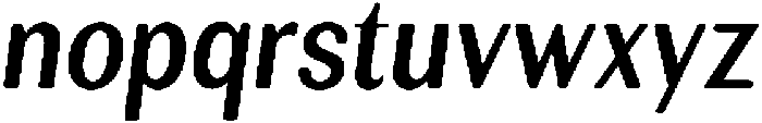 RundaleRound SemBdCondIta otf (400) Font LOWERCASE