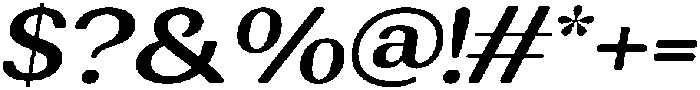 RundaleRound SemBdExpIta otf (400) Font OTHER CHARS