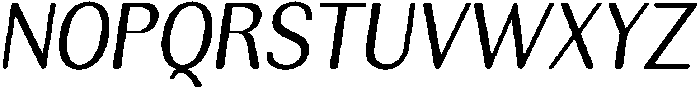 RundaleRound SemCondIta otf (400) Font UPPERCASE