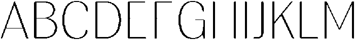 RundaleRound Thin otf (100) Font UPPERCASE