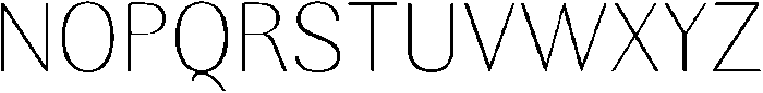 RundaleRound Thin otf (100) Font UPPERCASE