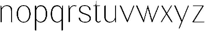 RundaleRound Thin otf (100) Font LOWERCASE
