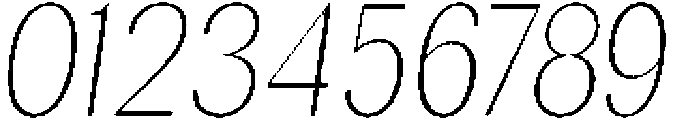 RundaleRound ThinCondIta otf (100) Font OTHER CHARS
