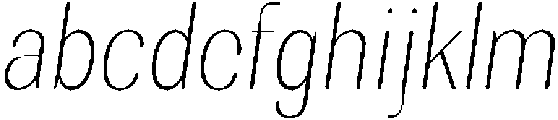RundaleRound ThinCondIta otf (100) FONT