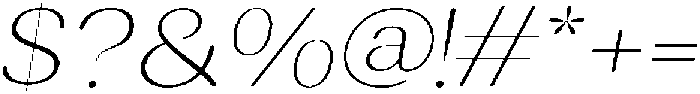 RundaleRound ThinExpIta otf (100) Font OTHER CHARS