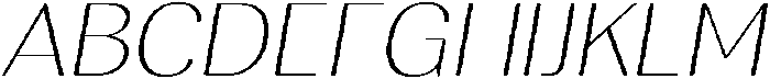 RundaleRound ThinExpIta otf (100) Font UPPERCASE